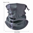 thumbnail image 7 of Riousery Adjustable Fleece Neck Gaiter Warmer Reflective Safety Face Cover Winter Outdoor Sport Scarf for Skiing Cycling Running 9.8 in / 25 cm Dark Grey, 7 of 7