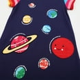 thumbnail image 7 of XQYLOS Galaxy Print Dress Girls Space Planet Pattern Summer Dress Breathable Knitted Toddler Dress for Spring Fall Daily Play Soft Stretchy Kids Casual Outfit, 7 of 7