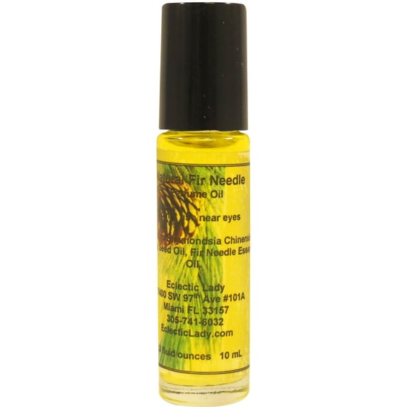 All Natural Fir Needle Perfume Oil, 0.3 Oz Portable Roll-On Fragrance