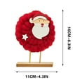 Kezqiaxn Christmas Decorations, Santa Wool Ornaments Mini Christmas