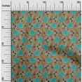 thumbnail image 1 of oneOone Cotton Poplin Fabric Leaves & Floral Block Print Fabric BTY 42 Inch Wide, 1 of 5