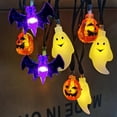 thumbnail image 3 of Halloween Decor 8 Modes Halloween Lights with Timer 9 Feet 20 LED Pumpkin Bat Ghost Fairy Lights, 3 of 7