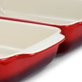 thumbnail image 4 of Crock-Pot 2-Piece Ceramic Bakeware Set, 2-Piece, Red, 4 of 8