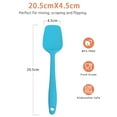thumbnail image 2 of Silicone Spatulas, Rubber Spoon Spatula Heat Resistant Seamless One Piece Design Non - Stick Spoonula Flexible Scrapers Baking Mixing Tool (4 Pcs), 2 of 7