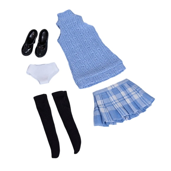 Yinanstore 1/6 Female Action Figure Clothes Stockings Premium Trendy Miniature Clothing Style E