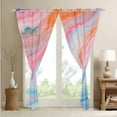 thumbnail image 6 of Erosebridal Rainbow Gradient Curtains & Drapes Girly Pink Pastel Curtains Women, Blue Marble 30%-50% Blackout Curtains Pink Blue Galaxy Living Room Curtains Dreaming Marbling Window Curtains, 6 of 6