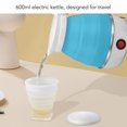thumbnail image 4 of Water Boiling Pot, Collapsible US Plug 110V Electric Kettle  For Travel White,,Blue, 4 of 8