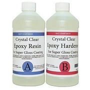 East Coast Resin Epoxy Kit Super Gloss Epoxy Adhesive, 16 oz, 2 Pieces