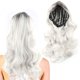 thumbnail image 5 of Pelucas Diarias Sintéticas Onduladas Rizadas, Flequillo De Aire Cómodo De Usar Peluca De Cosplay Sintética Gris Degradado Suave Con Red Transpirable Para Navidad Para Disfraz De ANGGREK Women Wig, 5 of 8