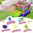 thumbnail image 4 of Gymax Inflatable Bounce House Bouncy Castle w/Slide & Basketball Rim 480W Blower, 4 of 10
