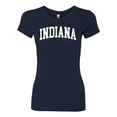 thumbnail image 2 of Wild Bobby State of Indiana College Style Women Slim Fit Junior Tee, 2 of 6