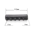 thumbnail image 1 of 2 Pcs Rubber Handles,Fingerprints Round Tubes Black Replacement Universal Handles, 1 of 8