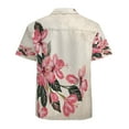 thumbnail image 3 of High Quality Hawaiian Shirts for Men Short Sleeve Aloha Beach Shirt Floral Summer Casual Button Down Shirts Blouses 99CJ65, 3 of 7