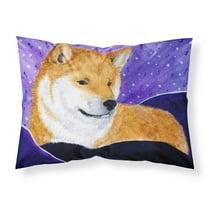 Carolines Treasures SS8417PILLOWCASE Shiba Inu Fabric Standard Pillowcase Standard multicolor