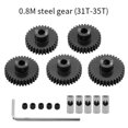 thumbnail image 5 of 0,8 M Motor Gear Set para 1/10 RC Rigs Crawler Axial Capra F9 SCX10 III AR45P Eje Piezas de Actualización 31T + 32T + 33T + 34T + 35T, 5 of 5