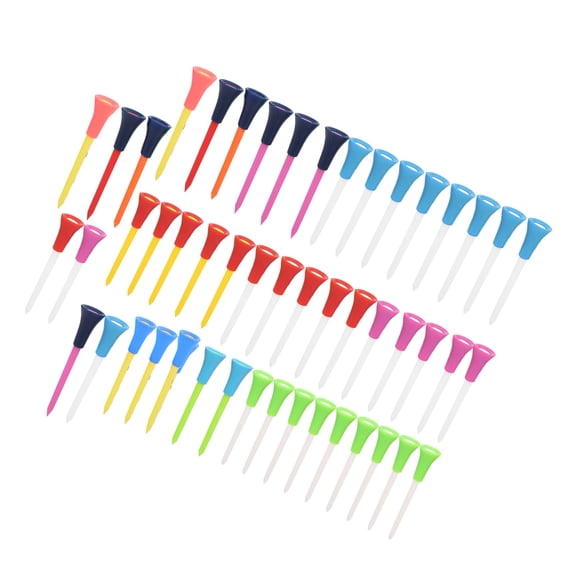 Plastic Golf Tee, Soft Durable Double Layer Golf Tee, Non-Toxic Golf Tee, Outdoor Fun for Golf Club Golfers Golf Course