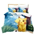 thumbnail image 5 of POKEMON Cartoon Anime 2 Piece/3 Piece Bedding Sets Comforters Sets & Pillowcases Set for Boys Girls Mens Womens Breathable Durable Microfiber Super Soft Ultra-Soft Fashion Funny, 5 of 9