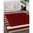 thumbnail image 3 of Ahgly Company Machine Washable Indoor Rectangle Contemporary Cranberry Red Area Rugs, 7' x 9', 3 of 7