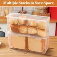 thumbnail image 7 of YWIYIUD 1PC Bread Box Cake Boxes, Cake Container Box with Lid, Cupcake Holder Tray for Dessert arties Bakeries Home Use Design,BuckleSeal Cake Box Container 11inch, 7 of 7