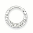 thumbnail image 1 of Beautiful Sterling Silver Rhodium Plated Greek Circle Slide, 1 of 1