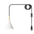thumbnail image 1 of Plug In Pendant Light Fixtures Nordic Style Dining Room Kitchen Island Metal White Kitchen Island Pendant Lighting Plug In Hanging Lamp, 1 of 4