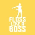 thumbnail image 6 of Floss Like A Boss - Back Pack Kid Flossin Dance Funny Emote Youth T Shirt - Medium - Daisy, 6 of 6