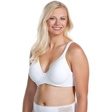 

LEADING LADY Women s Luxe Body Wirefree T-Shirt Bra Bra Bright White 34G