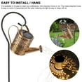 thumbnail image 5 of Luxtrada Solar Lights Outdoor Garden Decorative, Small Watering Can Hanging Kettle Lantern Light Retro Waterproof Copper Solar Twinkle Lights for Backyard Table Patio Yard (Kettle+Bracket), 5 of 10