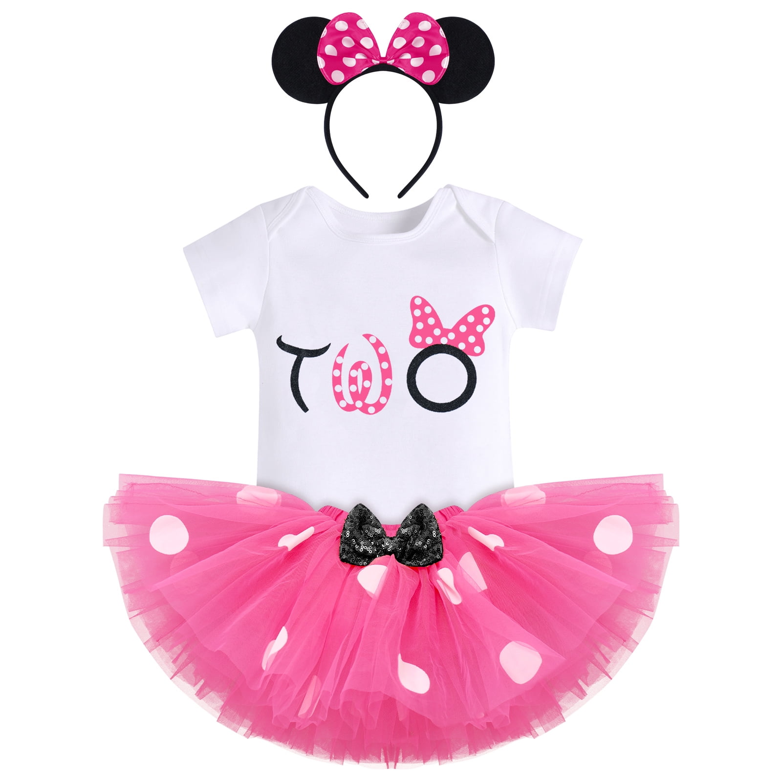 2nd Birthday Girl Outfit Baby Girls Polka Dot Romper Dominican Republic