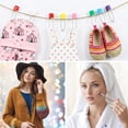thumbnail image 2 of 100pcs Baby Safety Pins Plastic Head Cloth Diaper Pins for Cloth Diapers Safety Locking (7 Colors), 2 of 4