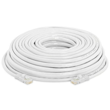 CableVantage RJ45 Cat6 150FT 150 ft Ethernet LAN Network Cable for PS Xbox PC Internet Router White