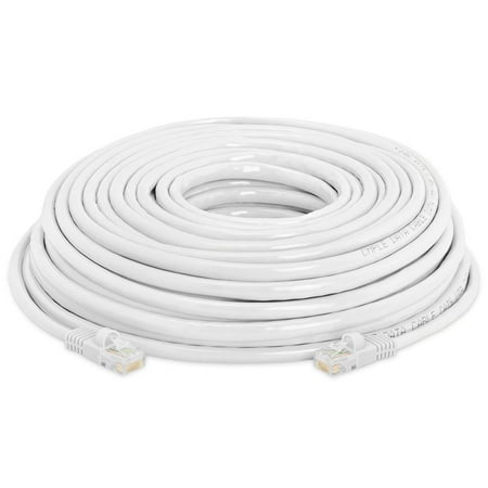 CableVantage RJ45 Cat6 200FT 200 ft Ethernet LAN Network Cable for PS Xbox PC Internet Router White