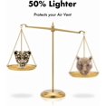 thumbnail image 5 of 2-pack shiny leopard print car air freshener vent clips, black and white leopard print car accessories, women's shiny crystal stone car decoration, 5 of 5