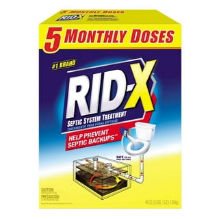 Rid-X RV Toilet Treatment Tank Deodorizer Pacs 8 ct, Biodegradable