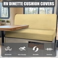 thumbnail image 4 of XYZCANDO Light Beige RV Dinette Cushion Covers Stretchable RV Accessories for Inside Couch Cushion Covers Washable Furniture Covers for Sofa and Loveseat 1 Backrest Cover and 1 Bench Cover, 4 of 7