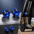 thumbnail image 2 of 2Pcs Colorful Carbon‑Fiber Style Front fork Crash Pads, Aluminum Shock‑Absorbing Protector for Motorcycle Scooter Anti‑Fall Collision Protection Accessory, 2 of 6