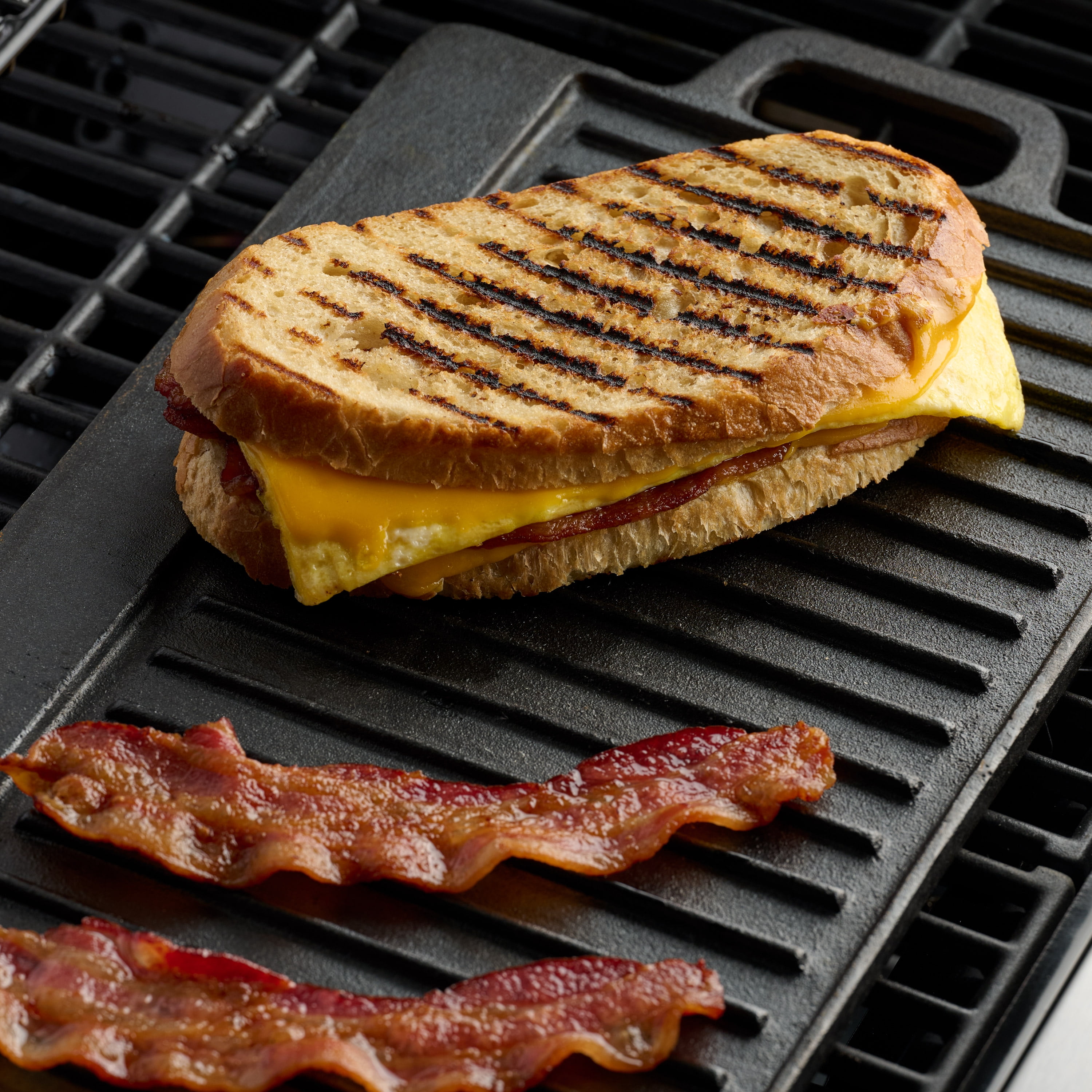 Expert Grill Deluxe Cast Iron Reversible Grill Griddle Plate, Black,Hand Wash