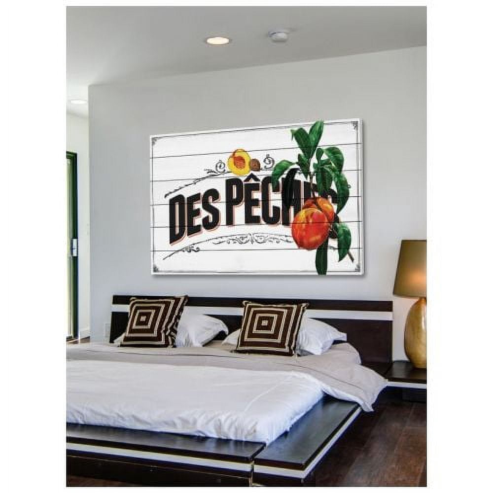 Marmont Hill "French Produce Peaches" Painting Print on White Wood