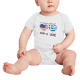 thumbnail image 2 of 50% Greek + 50% American = 100+% Cute Baby Bodysuits (White, 12-18 Months), 2 of 5