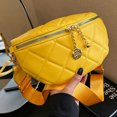 thumbnail image 1 of Bolso de pecho para mujer, Bolso de hombro de PU de diseñador de lujo para viajes de oficina (amarillo), 1 of 8