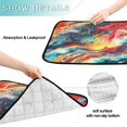 thumbnail image 4 of Qxltty Colorful Flow Patterns Cat litter Pads Pet Set of 3 Diaper Mats Center Anti-leakage Layer Absorbent Soft and Comfortable, 4 of 7