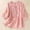 Pink, variant on Odbmxy Womens Shirt Elbow-Length Summer Ladies Tops Solid Color Embroidery Loose Puff Sleeve Casual Tops,Orange L