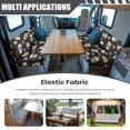 thumbnail image 3 of HELLHERO Celestial Skull Print Rv Dinette Cushion Covers, 2 Piece Soft Polyester Spandex Covers for Camper Booth Bench Seats and Camper Couch, 3 of 8