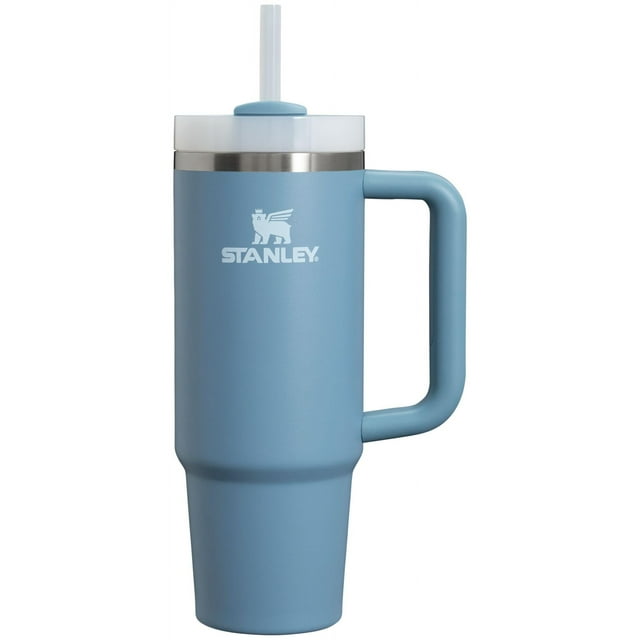 Vaso Stanley Quencher H2.0 con mango y pajita, 900 ml, color índigo