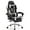 Balck&White, variant on Aukfa Video Game Chair with Footrest, Racing Style Gamer Chair w/ Lumbar Support for Adults, Blue