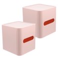 thumbnail image 1 of 2 cajas de pañuelos rectangulares con tapa, soporte multifunción para pañuelos faciales, dispensador de pañuelos faciales, soporte para toallas de papel, 1 of 8