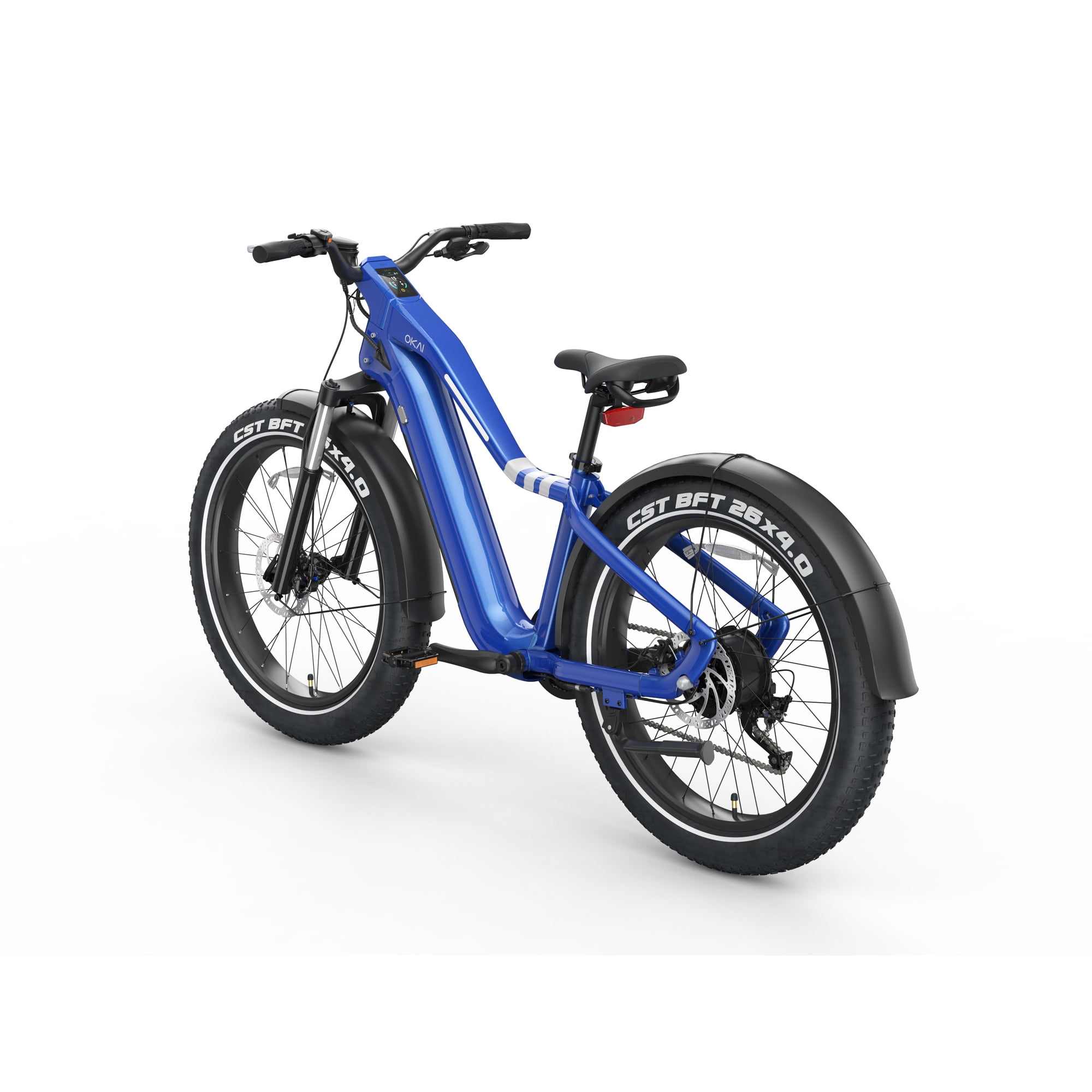 OKAI Ranger Electric Bike w/45 Miles Max Operating Range and 28 mph Max Speed - Mariner Blue
