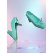 Lol Surprise doll OMG Bartz MOD Teal Pilgrim Heels 1969 Chunky Heels Doll Shoes Doll Blue