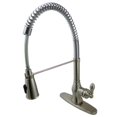 thumbnail image 2 of Kingston Brass GSW8891ACL Gourmetier GSW8891ACL American Classic 8\" Centerset Single Handle Kitchen Faucets with  Pull-Out Sprayer, Chrome, 2 of 3