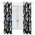 thumbnail image 4 of Paw Print 2pcs Blackout Curtains For Living Room Bedroom Grommet Top Window Set for Left And Right Biparting Open, 4 of 6